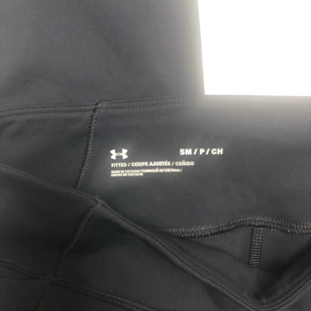 UNDER ARMOUR woman’s fitted leggings Black Blue Tan S - Picture 6 of 6